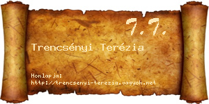 Trencsényi Terézia névjegykártya